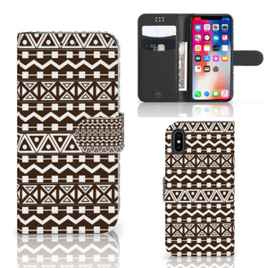 Apple iPhone X | Xs Telefoon Hoesje Aztec Brown