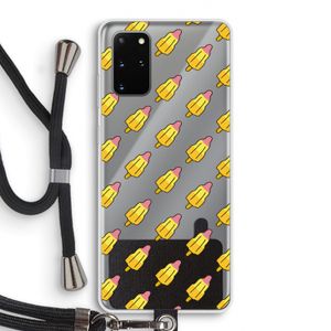 Waterijsjes: Samsung Galaxy S20 Plus Transparant Hoesje met koord