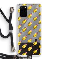 Waterijsjes: Samsung Galaxy S20 Plus Transparant Hoesje met koord
