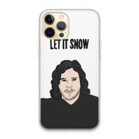 Let It Snow: iPhone 13 Pro Max Transparant Hoesje
