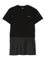 Dkny Kids robe plissée à patch logo - Noir