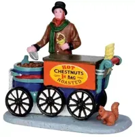Lemax roasted chestnuts kerstdorp figuur type 4 Caddington Village 2014