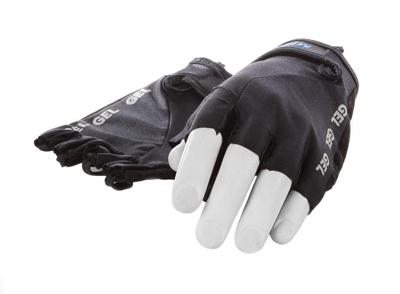 Mirage lycra handschoen maat m gel zwart korte vinger op kaart