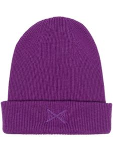 Barrie bonnet nervuré en cachemire - Violet