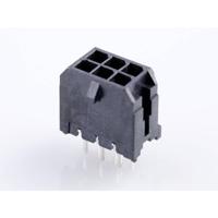 Molex 430450628 Male header, inbouw (standaard) Totaal aantal polen: 6 Rastermaat: 3 mm Inhoud: 1 stuk(s) Tray