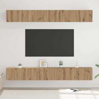 Tv-meubelset 6 pcs artisanaal eikenkleurig 80 x 30 x 30 cm