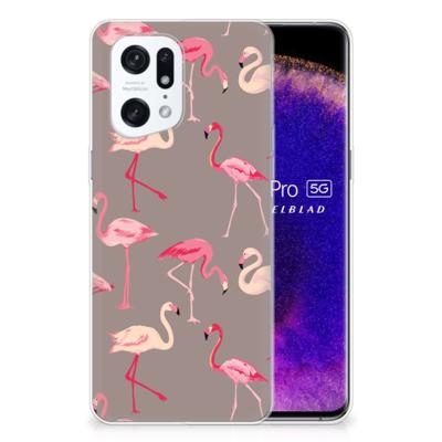 OPPO Find X5 Pro | TPU Hoesje | Flamingo