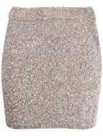 ROTATE Getailleerde midi-rok - Zilver - thumbnail