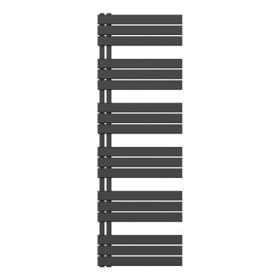Handdoekradiator BWS Boss Links aansluiting 1021W 180x60 cm Mat Zwart