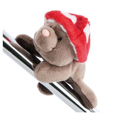 Nici mag pluchen knuffel mol monimole met magneet, 12cm