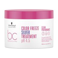 Schwarzkopf Masker BonaCure Clean Performance Color Freeze Silver Treatment pH 4.5 500ml | Voor Grijs en Wit Haar