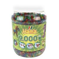 Hama Strijkkralen glitter in pot 9000 stuks - thumbnail