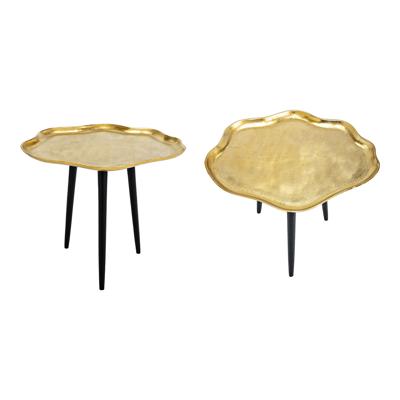 Tafel van goudkleurig metaal (B/H/D) 51x43x40 cm