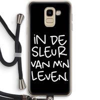 De Sleur: Samsung Galaxy J6 (2018) Transparant Hoesje met koord