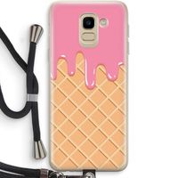 Ice cream: Samsung Galaxy J6 (2018) Transparant Hoesje met koord