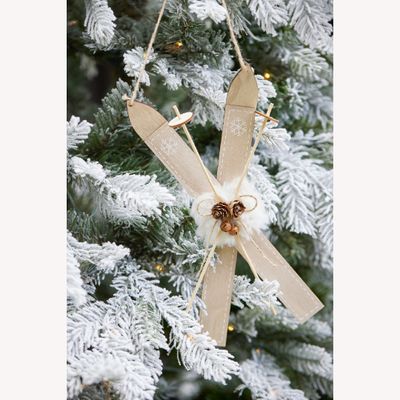 Skies triplex l2b8h17 cm a4 kerst Decoris - Decoris