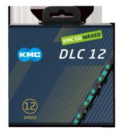 KMC ketting dlc12 black/celeste 126s waxed