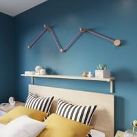 Wandlamp Design Hout 2x E27 3M snoer Wandlamp Design Hout 2x E27 3M snoer