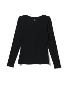 HEMA Dames Basic T-shirt Zwart (zwart)