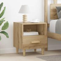 Nachtkastje 2 pcs artisanaal eikenkleurig 40 x 35 x 47,5 cm
