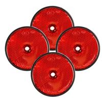 Benson Reflector - 4x - rood - schroefbevestiging - 60mm - rond