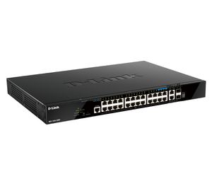 D-Link DGS-1520-28MP netwerk-switch Managed L3 10G Ethernet (100/1000/10000) Power over Ethernet (PoE) 1U Zwart