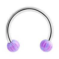 Circular barbell Chirurgisch staal 316L / Acryl Circular Barbells - thumbnail