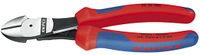 Knipex Kracht-zijsnijtang zwart geatramenteerd met meer-componentengrepen 180 mm - 7412180