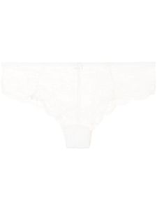 Gilda & Pearl string Rita en dentelle - Blanc