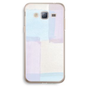 Square pastel: Samsung Galaxy J3 (2016) Transparant Hoesje