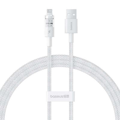 Baseus Gem USB naar IP 2.4A snellaadkabel 1 m Wit