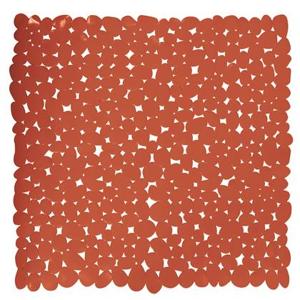 MSV Douche|bad anti-slip mat badkamer - pvc - terracotta - 53 x 53 cm