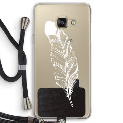 Pluim: Samsung Galaxy A3 (2016) Transparant Hoesje met koord