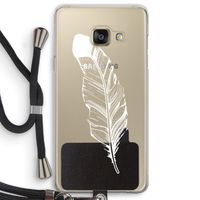 Pluim: Samsung Galaxy A3 (2016) Transparant Hoesje met koord