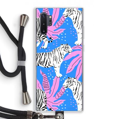 Tijger: Samsung Galaxy Note 10 Plus Transparant Hoesje met koord