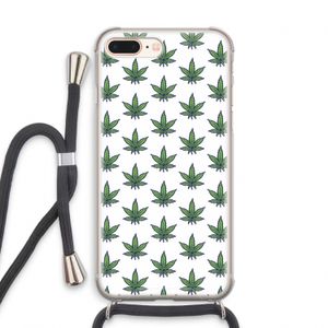 Weed: iPhone 7 PLUS Transparant Hoesje met koord