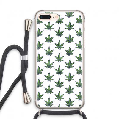 Weed: iPhone 7 PLUS Transparant Hoesje met koord
