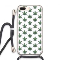 Weed: iPhone 7 PLUS Transparant Hoesje met koord