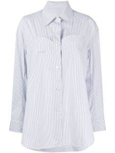 JNBY chemise rayée à taille froncée - Blanc