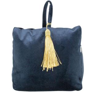 Mars &amp; More Deurstopper - fluweel - navy - 18 cm   -