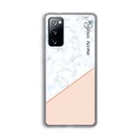 Marmer in stijl: Samsung Galaxy S20 FE / S20 FE 5G Transparant Hoesje Marmer in stijl: Samsung Galaxy S20 FE / S20 FE 5G Transparant Hoesje