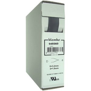 Krimpkous Polyolefin 2:1 In Trekbox Zwart 3,2 > 1,6mm