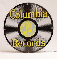 Columbia Records Ande Rooney 1990's Emaille Bord - Ø28,5cm Columbia Records Ande Rooney 1990's Emaille Bord - Ø28,5cm