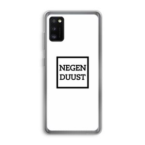 Negenduust vierkant: Samsung Galaxy A41 Transparant Hoesje