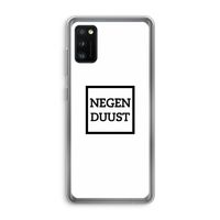Negenduust vierkant: Samsung Galaxy A41 Transparant Hoesje Negenduust vierkant: Samsung Galaxy A41 Transparant Hoesje