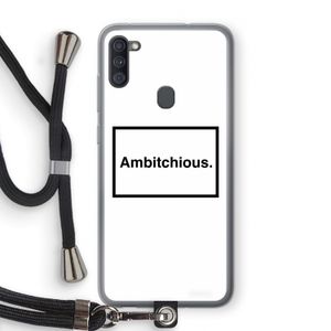 Ambitchious: Samsung Galaxy A11 Transparant Hoesje met koord