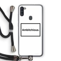 Ambitchious: Samsung Galaxy A11 Transparant Hoesje met koord
