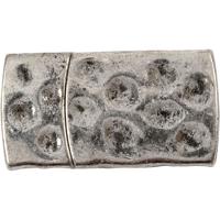 Creativ Company Magnetische sluiting, afm 7x29 mm, gatgrootte 3x10 mm, antiek zilver, 1 stuk