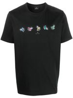 PS Paul Smith t-shirt en coton biologique à imprimé graphique - Noir