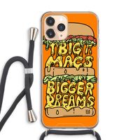 Big Macs Bigger Dreams: iPhone 11 Pro Max Transparant Hoesje met koord